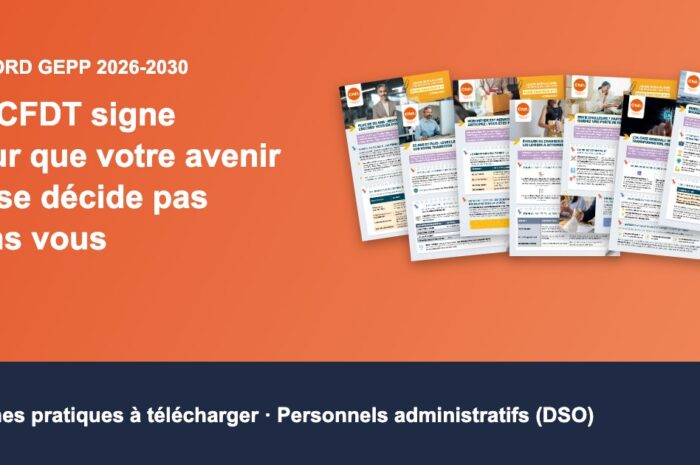 Accord GEPP : 7 fiches pratiques pour les administratifs (DSO)