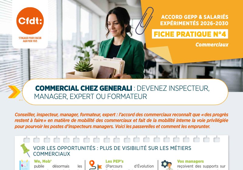 Aperçu de la fiche pratique commerciaux n°4 : Devenez inspecteur, manager, expert ou formateur